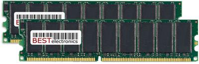 2GB Kit (2x 1GB) Jetway PT88BS