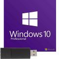 Microsoft Windows 10 Pro (Professional) 64/32BIT, Lizenzschlüssel + USB-Stick Arbeitsspeicher (RAM)