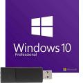 Microsoft Windows 10 Pro (Professional) 64/32BIT, Lizenzschlüssel + USB-Stick Arbeitsspeicher (RAM) Module
