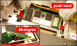 Speichermodul Notebook Einbau